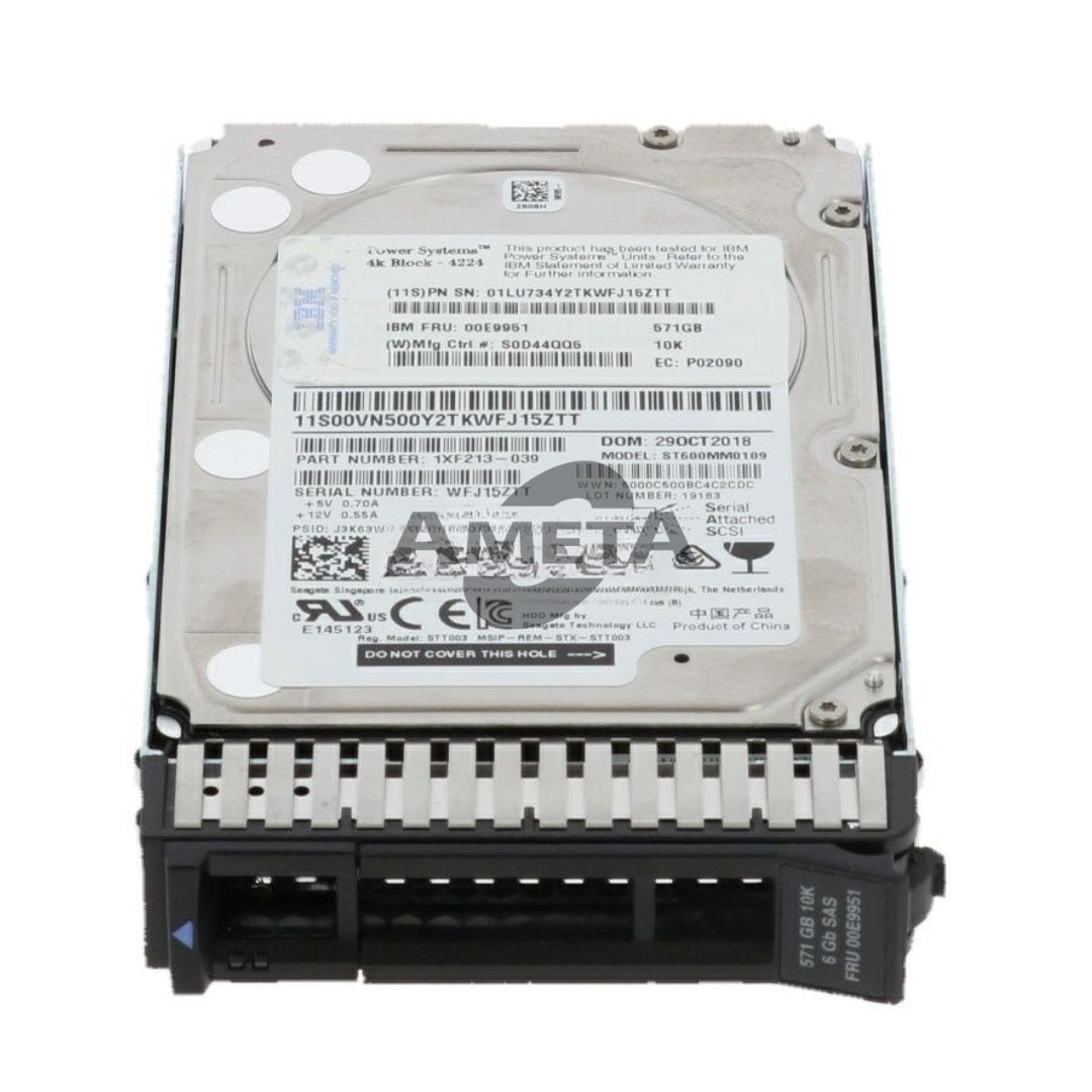 00LY453 - 10TB 7.5K 12Gps 3.5" SAS HDD