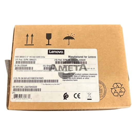 LENOVO 00NA221 / 00NA222 / 00NA225 - 300GB 15K 12Gbps SAS 2.5" G3HS 512e HDD