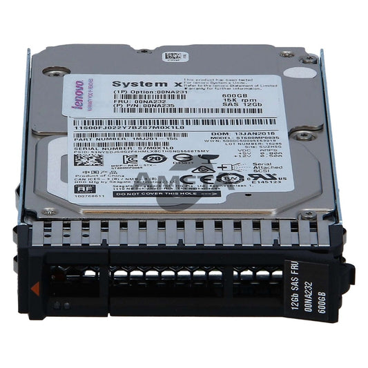 00NA231 / 00NA232 / 00NA235 - Lenovo 600GB 15K 12Gbps SAS 2.5" G3HS 512e HDD