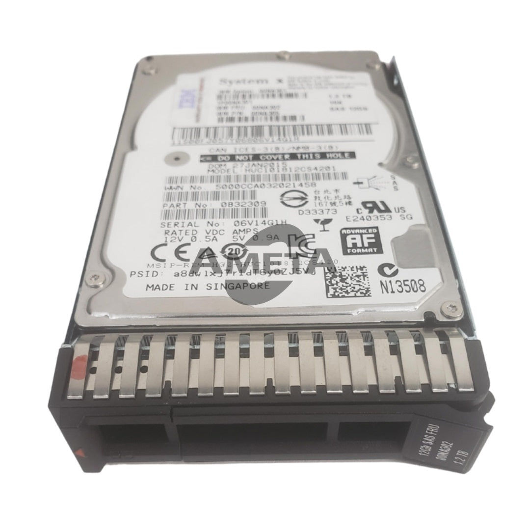 00NA301 / 00NA302 - Lenovo 1.2TB 10K 12Gbps SAS 2.5" G3HS 512e SED HDD