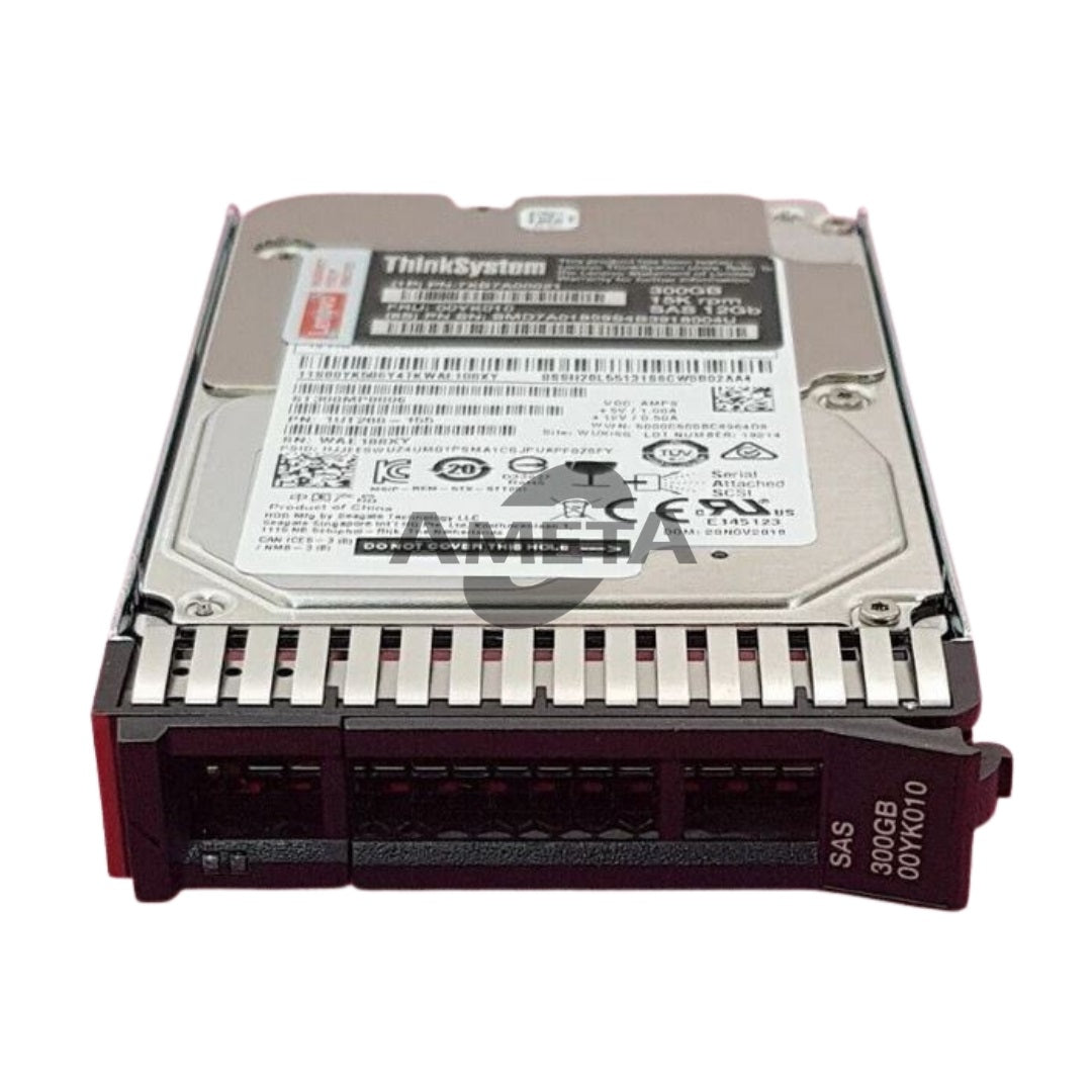 LENOVO 7XB7A00021 / 00YK010 - ThinkSystem 2.5" 300GB 15K SAS 12Gb Hot Swap 512n HDD