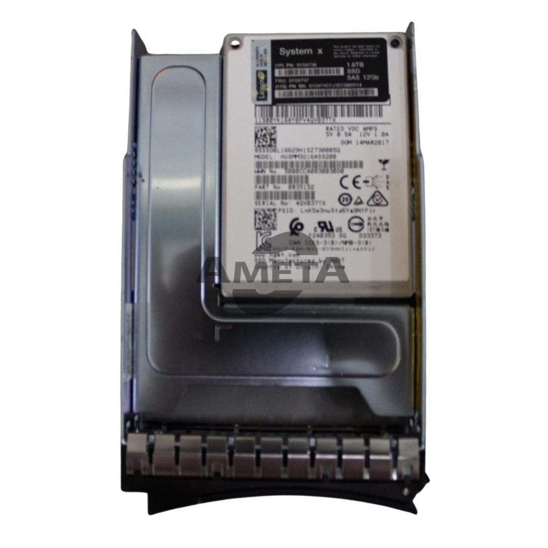 LENOVO 01GV736 / 01GV737 / 01GV740 - 1.6TB Enterprise Performance 12G SAS HS 3.5" SSD for System x, Flex System and NeXtScale