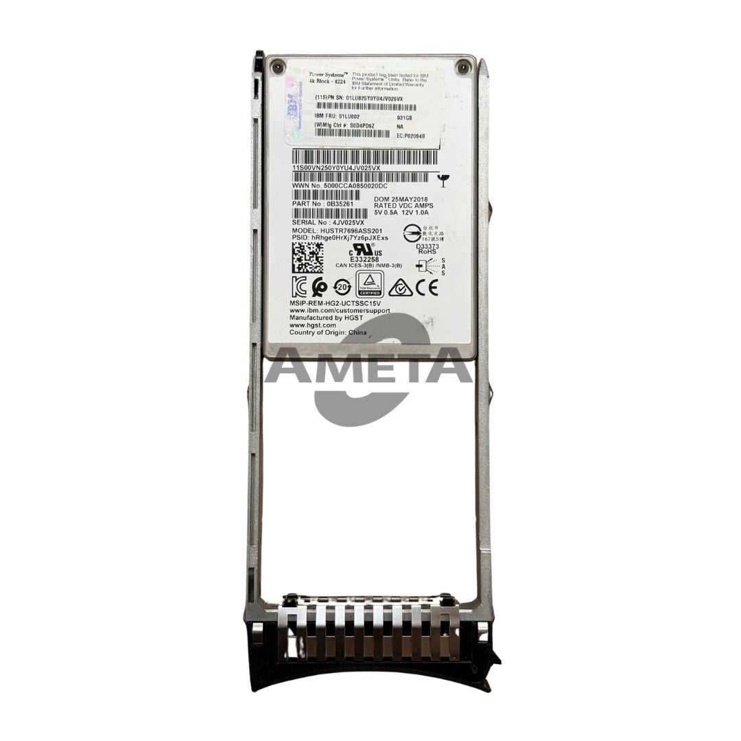 IBM 5B29 - 931GB Mainstream SAS 4K SFF-2 SSD for IBM i