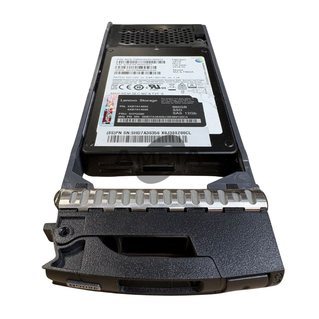 4XB7A14693 / 4XB7A14695 / 01PG590 - Lenovo ThinkSystem DE Series 960GB 1DWD SFF SSD
