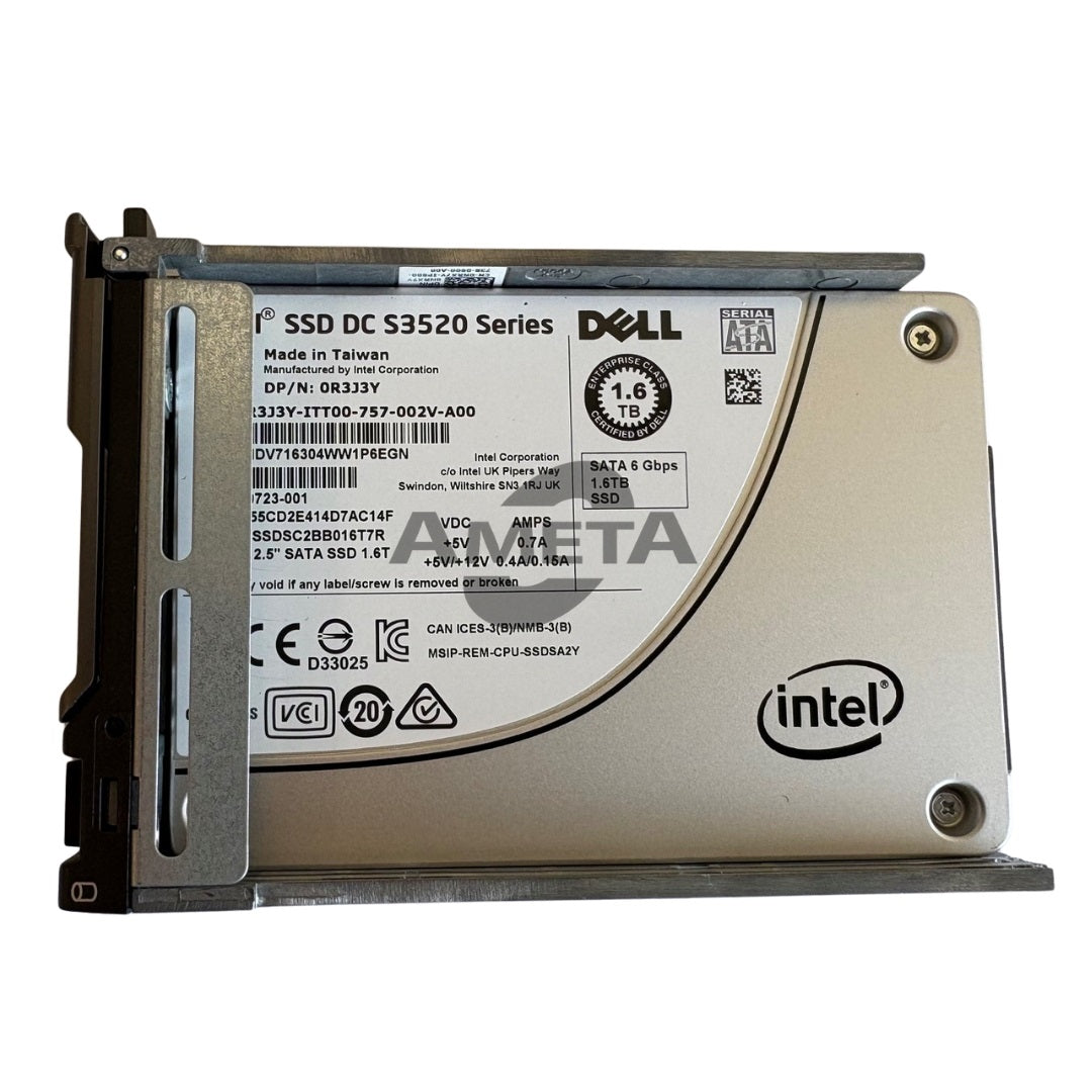 DELL 0R3J3Y - DELL 1.6TB 6G 2.5" Read Intensive MLC SATA SSD