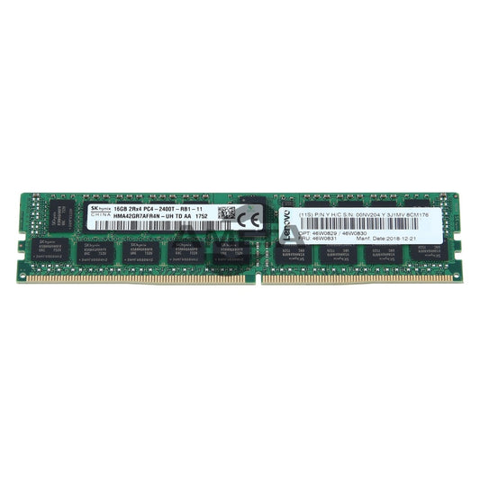 46W0829 / 46W0831 - Lenovo 16GB TruDDR4 Memory (2Rx4, 1.2V) PC4-19200 CL17 2400MHz LP RDIMM