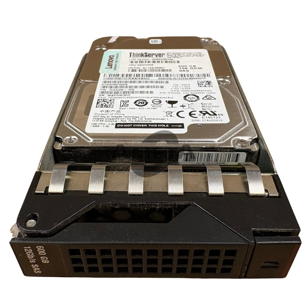 Lenovo 4XB0G88765 / 00XH268 – ThinkServer Gen 5 600GB 15K SAS 12Gbps 2.5" Hot-Swap Enterprise HDD