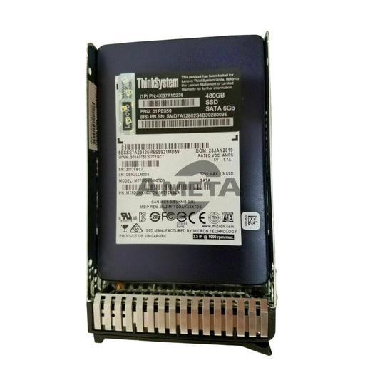 LENOVO 4XB7A10238 / 01PE359 - ThinkSystem 2.5" 5200 480GB Mainstream SATA 6Gb Hot Swap SSD