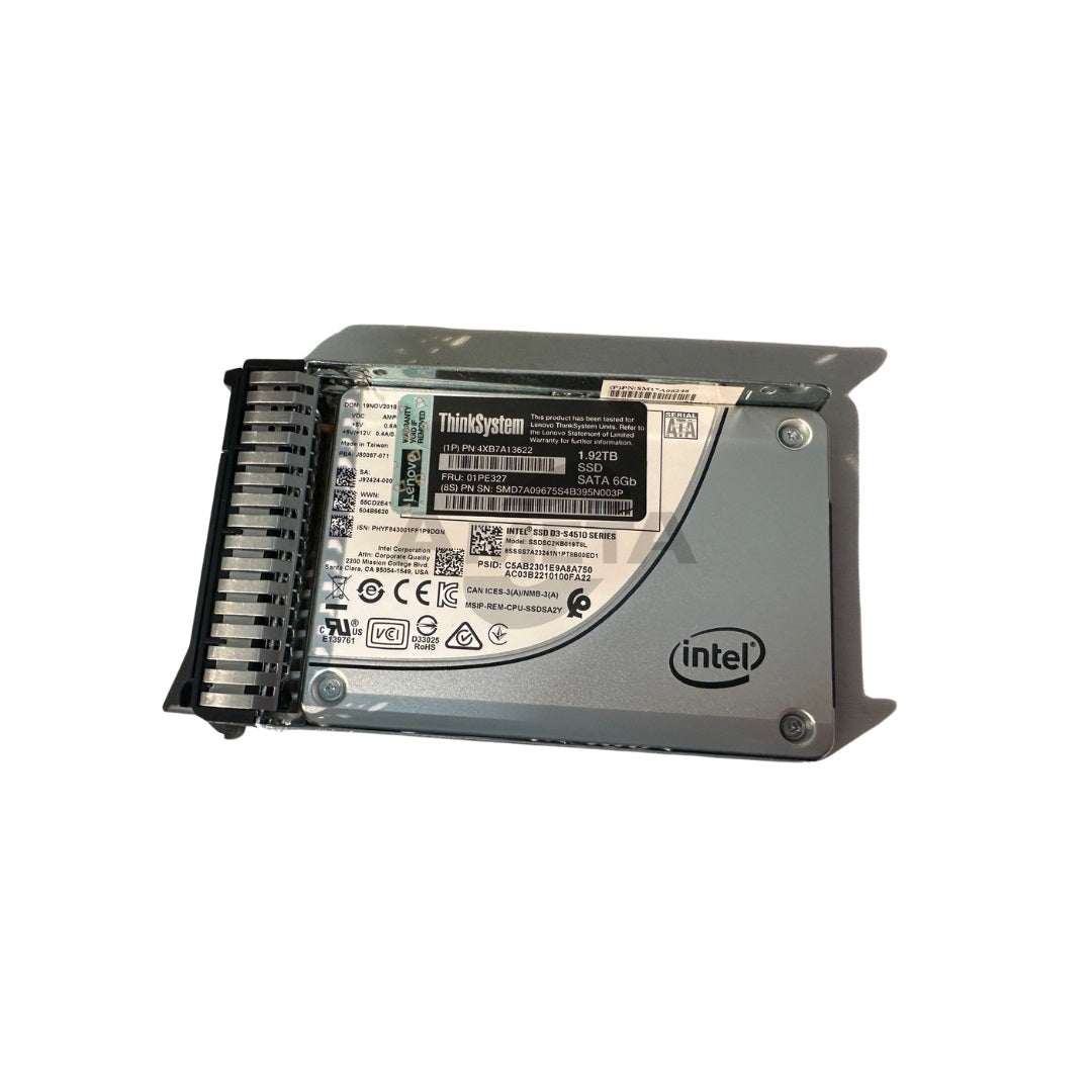 4XB7A13622 / 01PE327 - ThinkSystem 2.5" Intel S4510 1.92TB Entry SATA 6Gb Hot Swap SSD