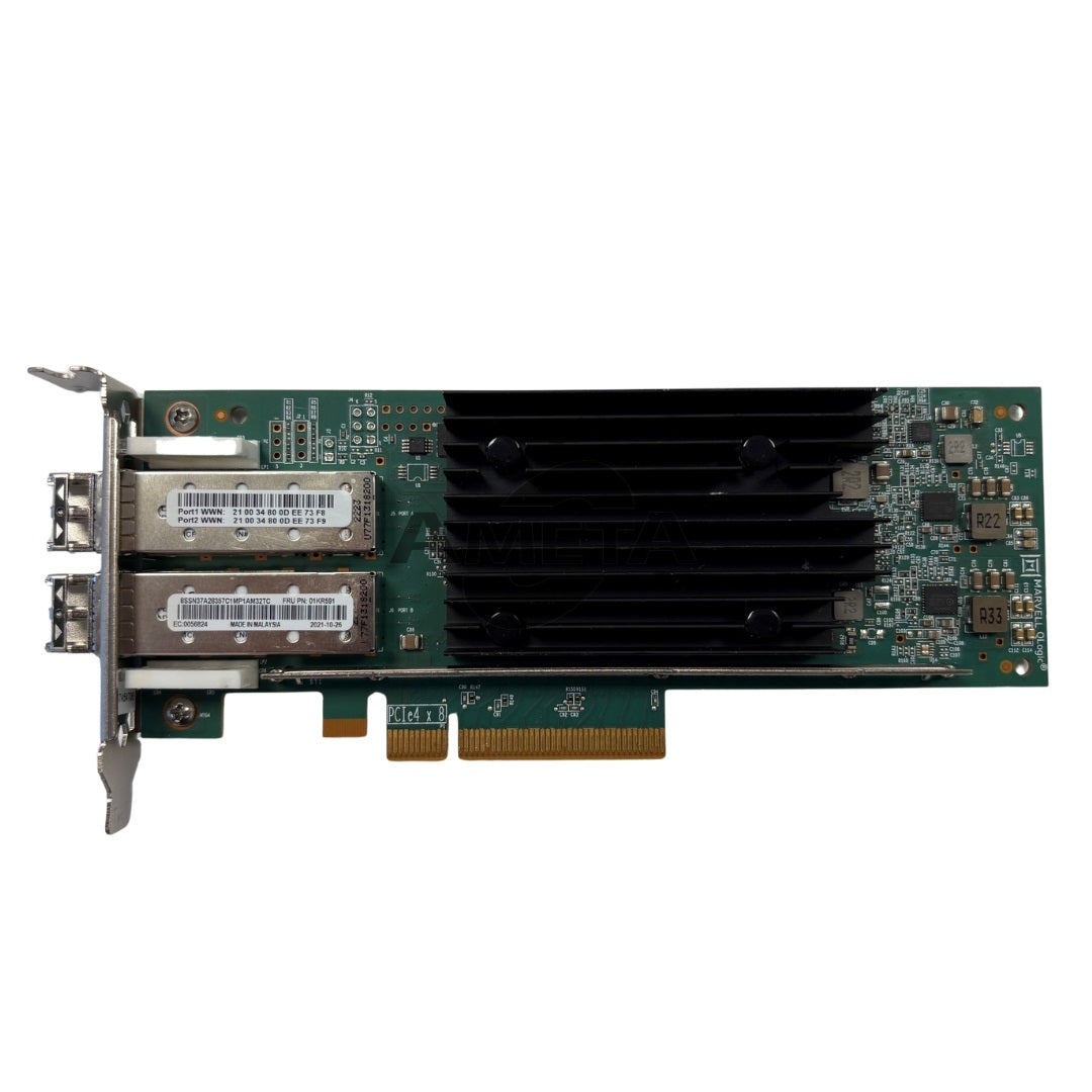 LENOVO 4XC7A08276 / 01KR591 - ThinkSystem QLogic QLE2772 32Gb 2-Port PCIe Fibre Channel Adapter