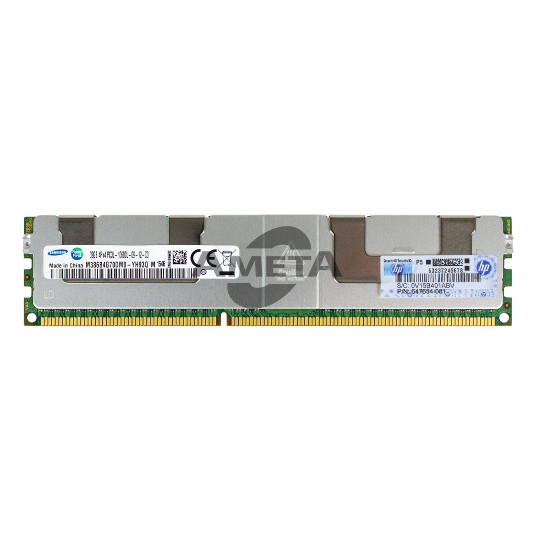 647903-B21 - HP 32GB (1x32GB) Quad Rank DDR3L-1333MHz Memory Kit