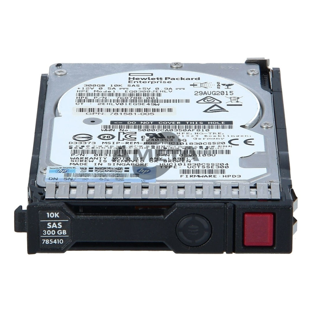 785067-B21 / 785410-001 - HP 300GB 12G SAS 10K 2.5" SC ENT HDD
