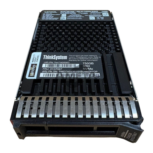 7N47A00083 / 01GT667 - ThinkSystem 2.5" U.2 P4800X 750GB Write Intensive NVMe PCIe 3.0 x4 HS SSD