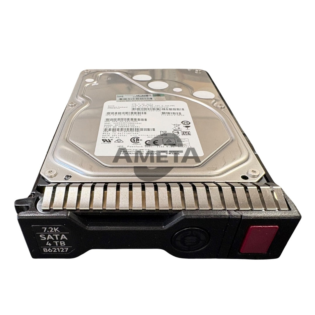 872491-B21 / 862127-001 - HPE 4TB SATA 6G Midline 7.2K 3.5" SC HDD