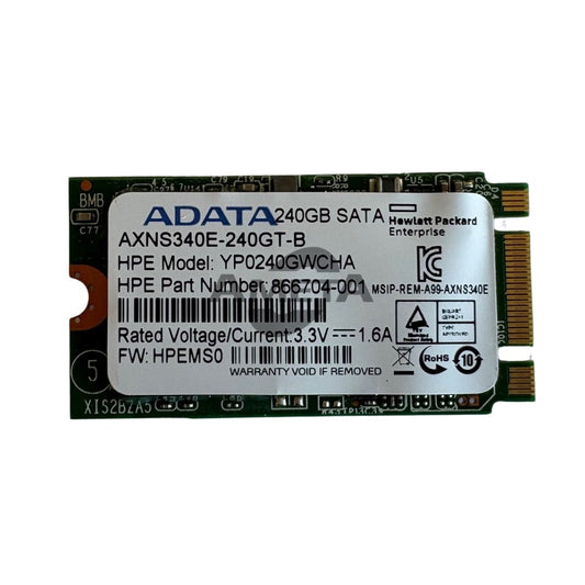 HPE 866704-001 - HPE 240GB SATA M.2 MCL 2242 SSD