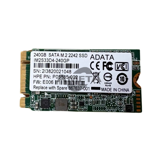 HPE 867637-001 - HPE 240GB SATA M.2 2242 SSD
