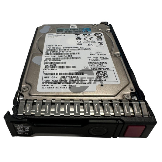 870759-B21 / 870795-001 - HPE 900GB SAS 12G Mission Critical 15K SFF SC Multi Vendor HDD