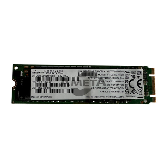 871627-001 / 875850-001 - HPE 5100 240GB 6Gbps SATA Pro M.2 SSD
