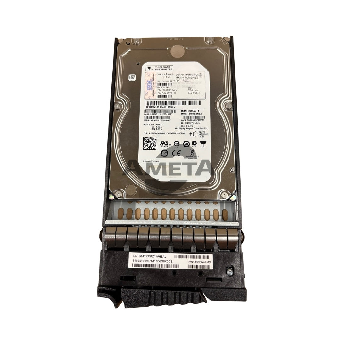 IBM 98Y3239 - IBM 3TB 7.2K 6G SAS 3.5" HDD (XIV Gen3)