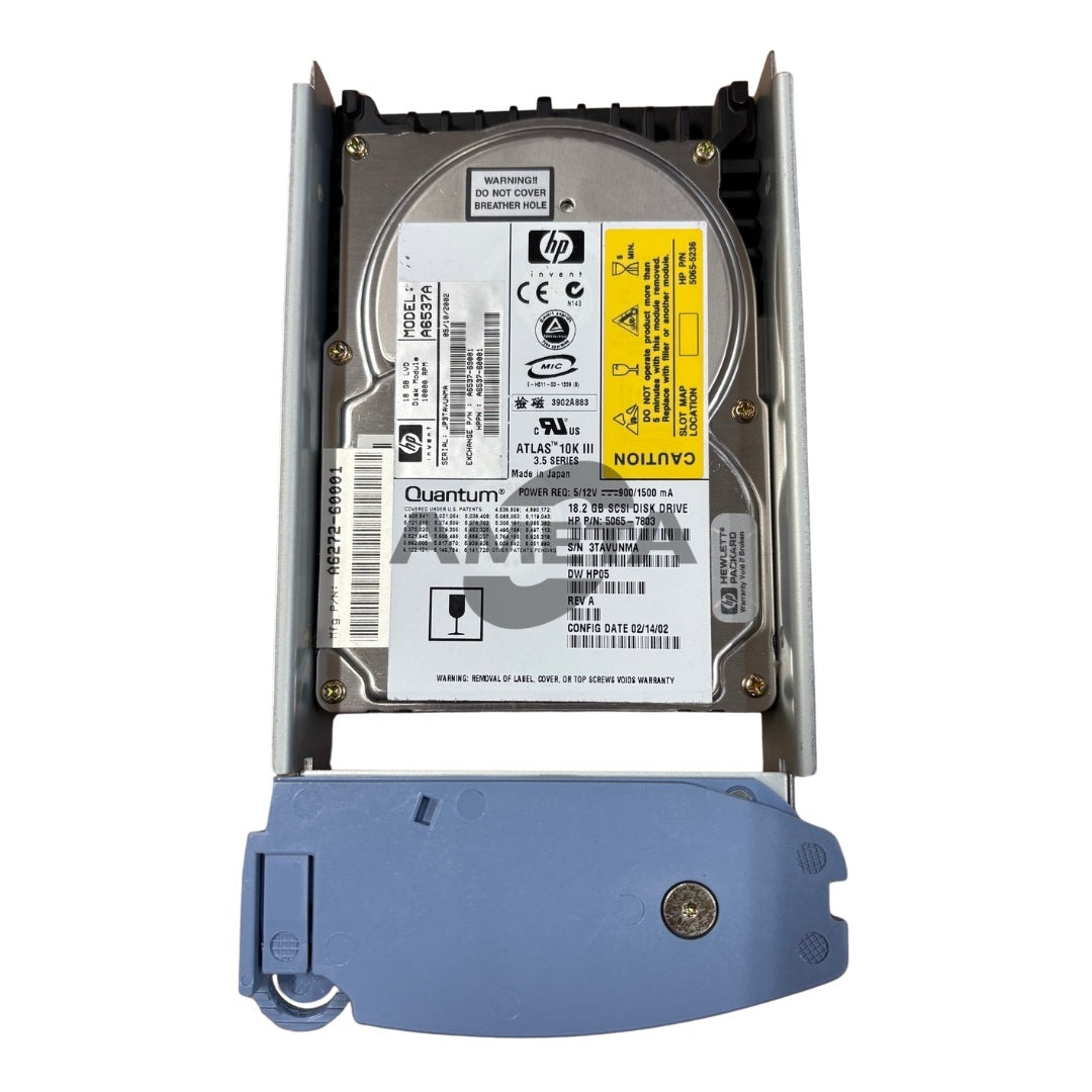 HP A6272A - 18.2GB 10K Ultra3 SCSI Disk Module