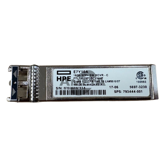 HPE E7Y10A – 16 Gb/s SFP+ Short-Wave Fibre Channel Transceiver (SW XCVR)