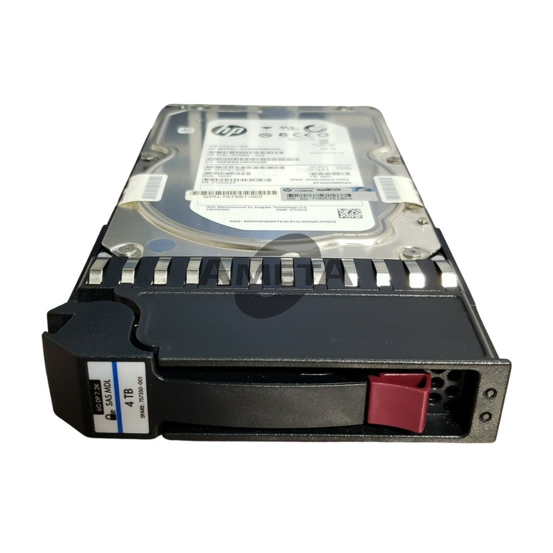 HPE MSA 4 TB 7.2K 6 Gb/s LFF SAS Self-Encrypting Drive (SED) – G0M44A / 757350-001