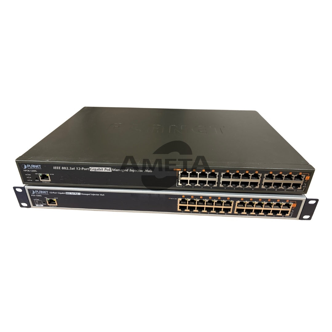 HPOE-1200G – PLANET 12-Port PoE+ 10/100/1000Mb Switch