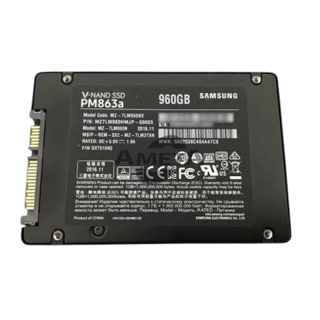 SAMSUNG MZ7LM960HMJP-00005 - PM863A 960GB SATA 6Gbps 2.5" SSD