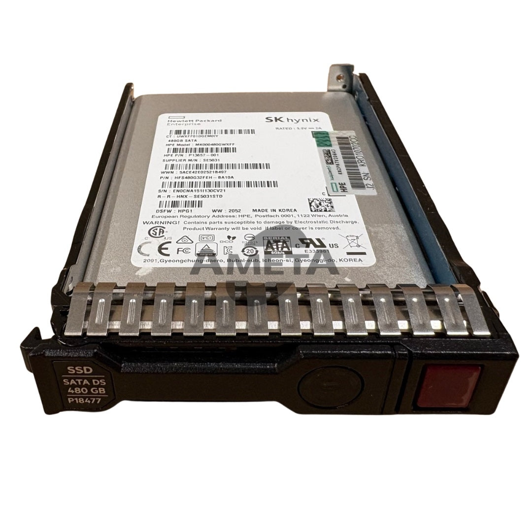 HPE 480GB SATA Mixed-Use SFF SC MV SSD – P18432-B21 / P13657-001 / P18477-001