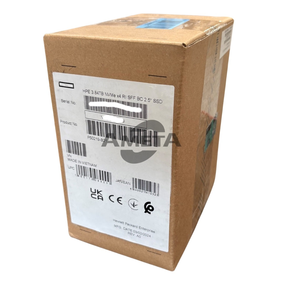HPE P50219-B21 / P50956-001 - HPE 3.84TB NVMe Gen4 High Performance RI SFF BC U.3 PM1733a SSD