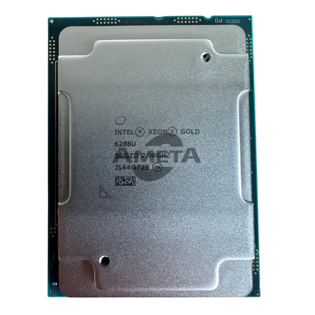 Intel Xeon Gold 6208U (SRGZD) – 16-core 2.9GHz server CPU with 22MB cache and 150W TDP. Ideal for scalable data centers and high-performance workloads.