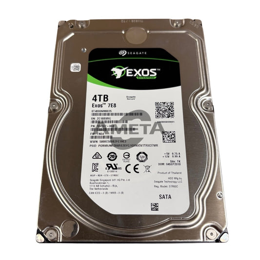 Seagate EXOS ST4000NM0035 – 4 TB 7,200 RPM SATA 6 Gb/s 3.5″ Enterprise HDD