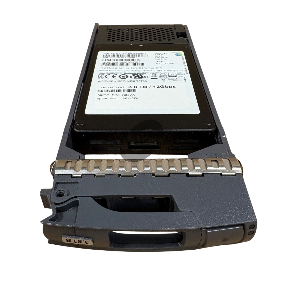 NetApp X357A / SP-357A – 3.84TB 12G SAS 2.5" Enterprise SSD