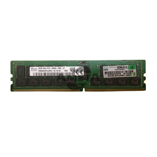 840758-191 - HPE 32GB 2RX4 PC4-2666V-R DDR4-2666MHZ RDIMM