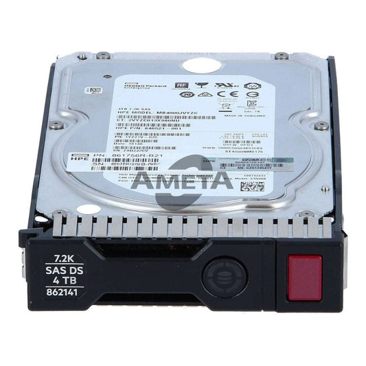 861756-B21 / 862141-001 - HPE 4TB SAS 7.2K LFF SC 512e DS HDD